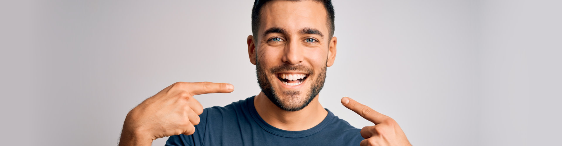 man smiling with confidence